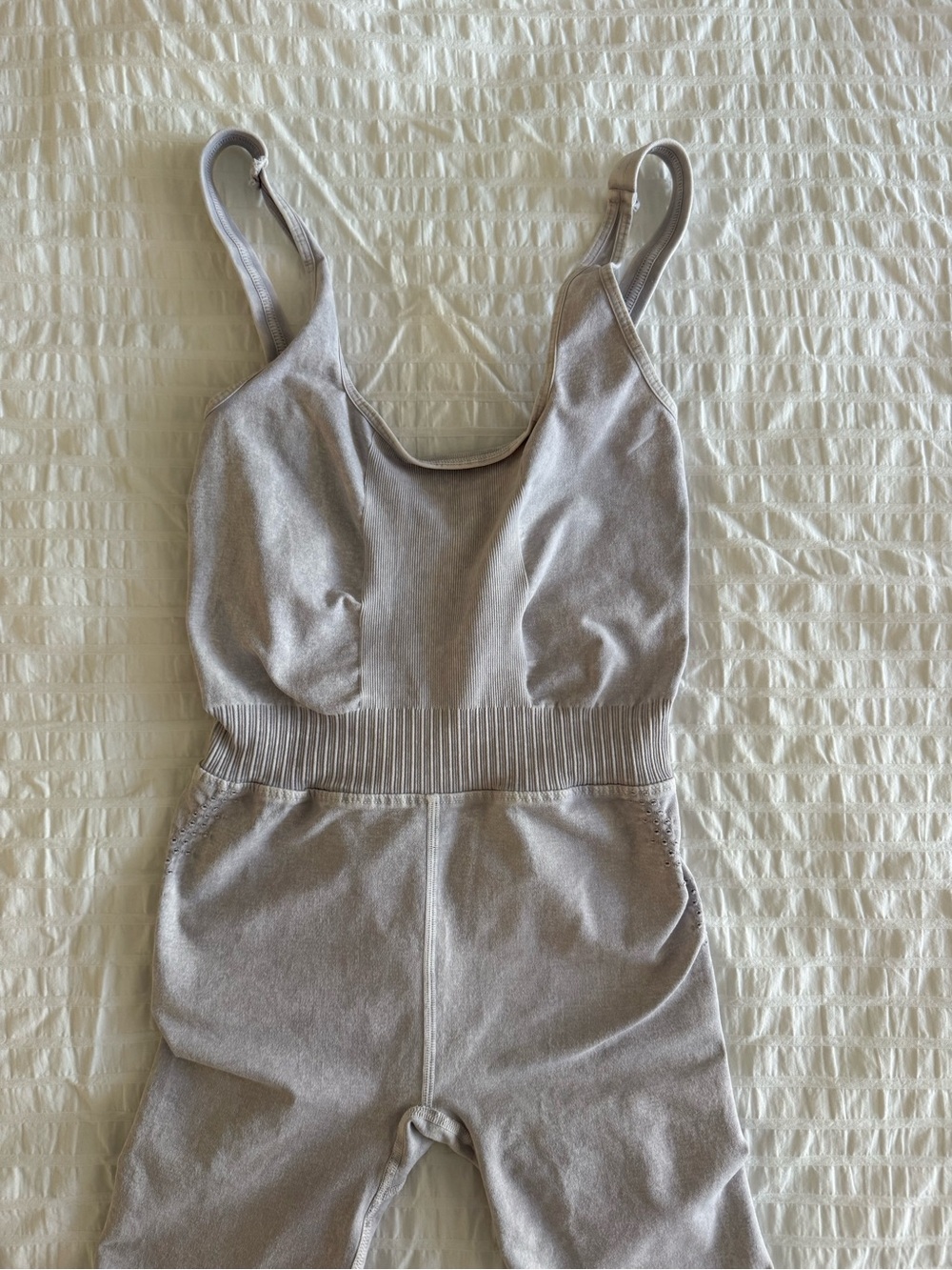 Free People Good Karma Onesie Gray Jumpsuit
